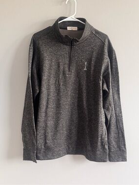 Lamp Post Collection 1947 Gray Heather‎ Quarter Zip Pullover Size L